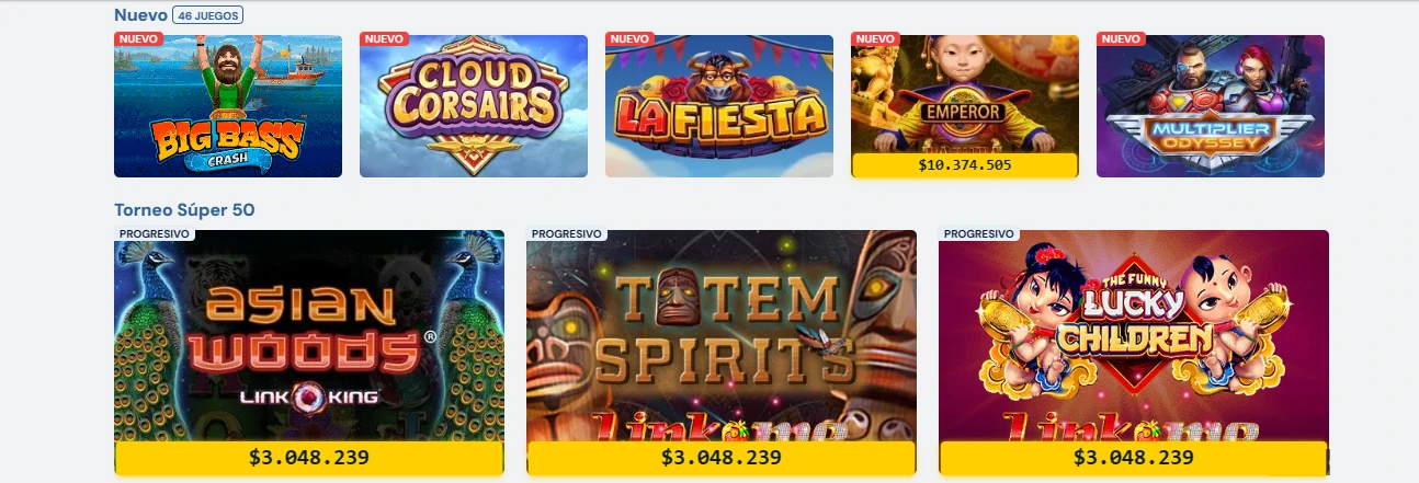 Descubre el catálogo de juegos de RushBet Colombia