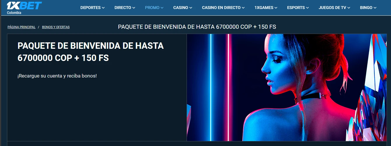 Conoce el bono de bienvenida de 1xbet Colombia
