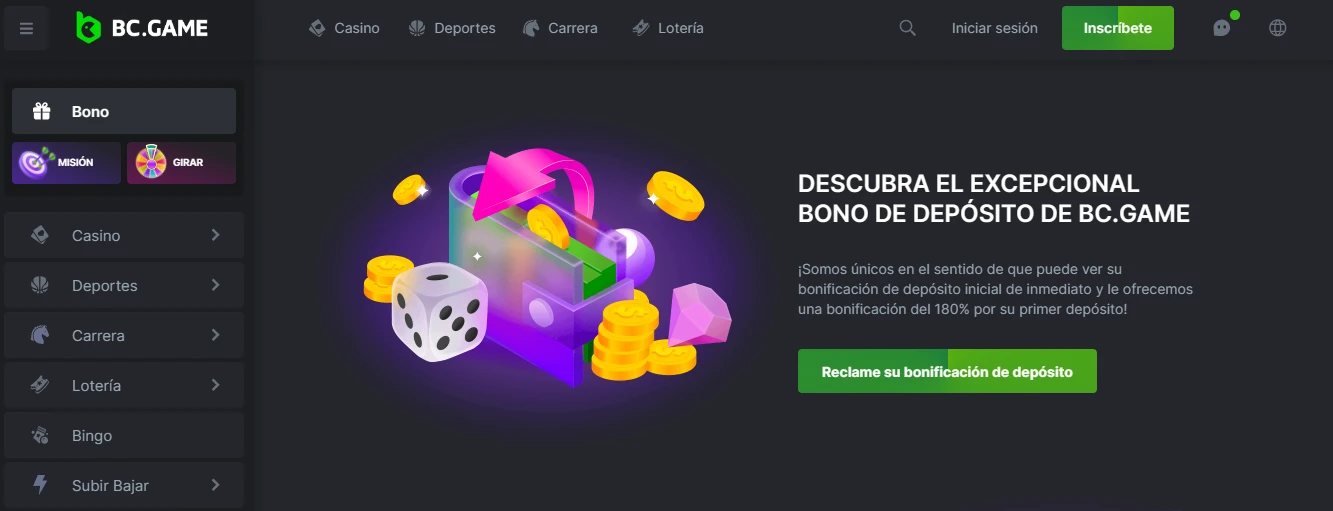 Conoce el bono de bienvenida de BC.GAME Colombia