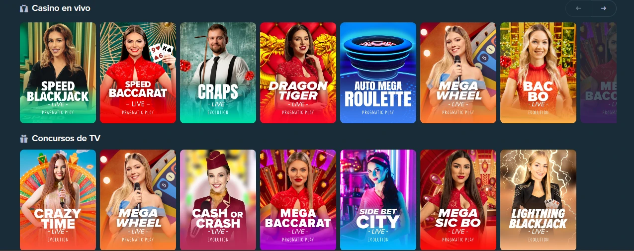 Conoce el catálogo de juegos de casino en vivo en Stake Colombia