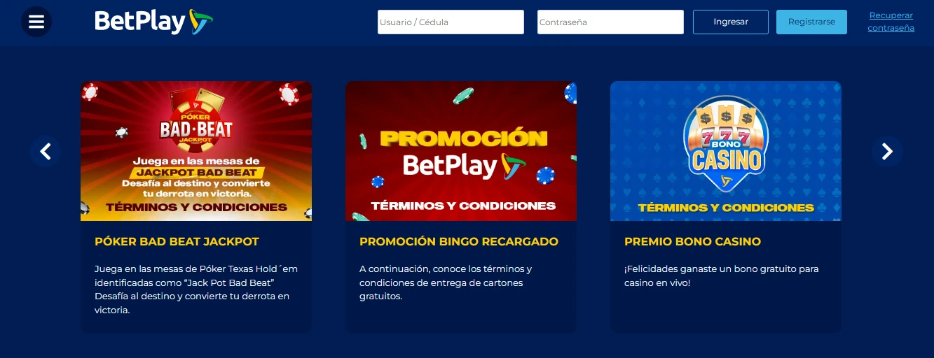 Conoce el bono de bienvenida de BetPlay Colombia