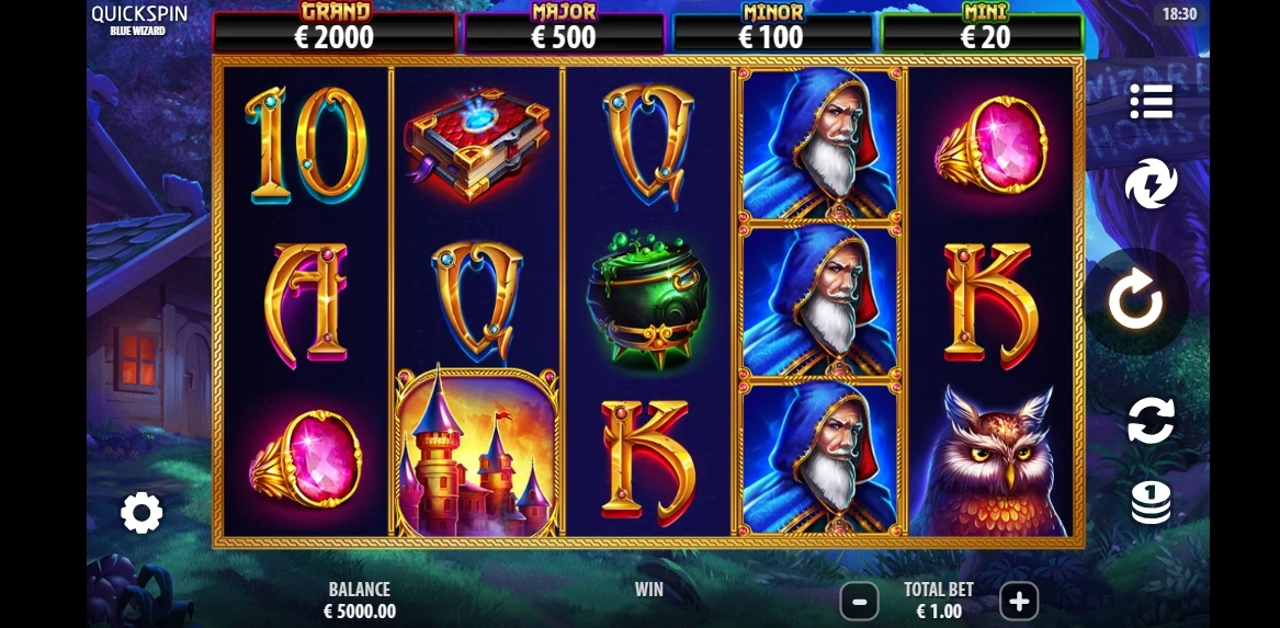Aprende a jugar a la tragamonedas Blue Wizard