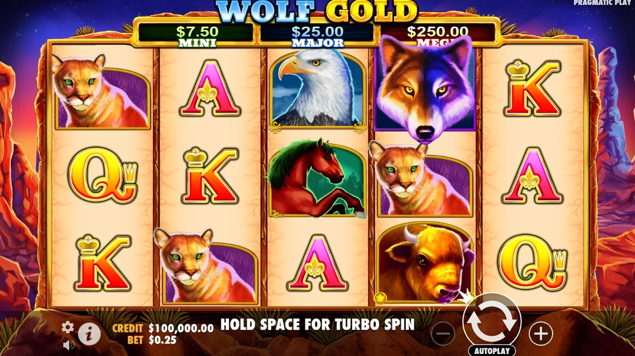 Conoce la tragamonedas online Wolf Gold