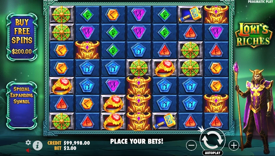 Aprende a jugar a la tragamonedas Loki's Riches