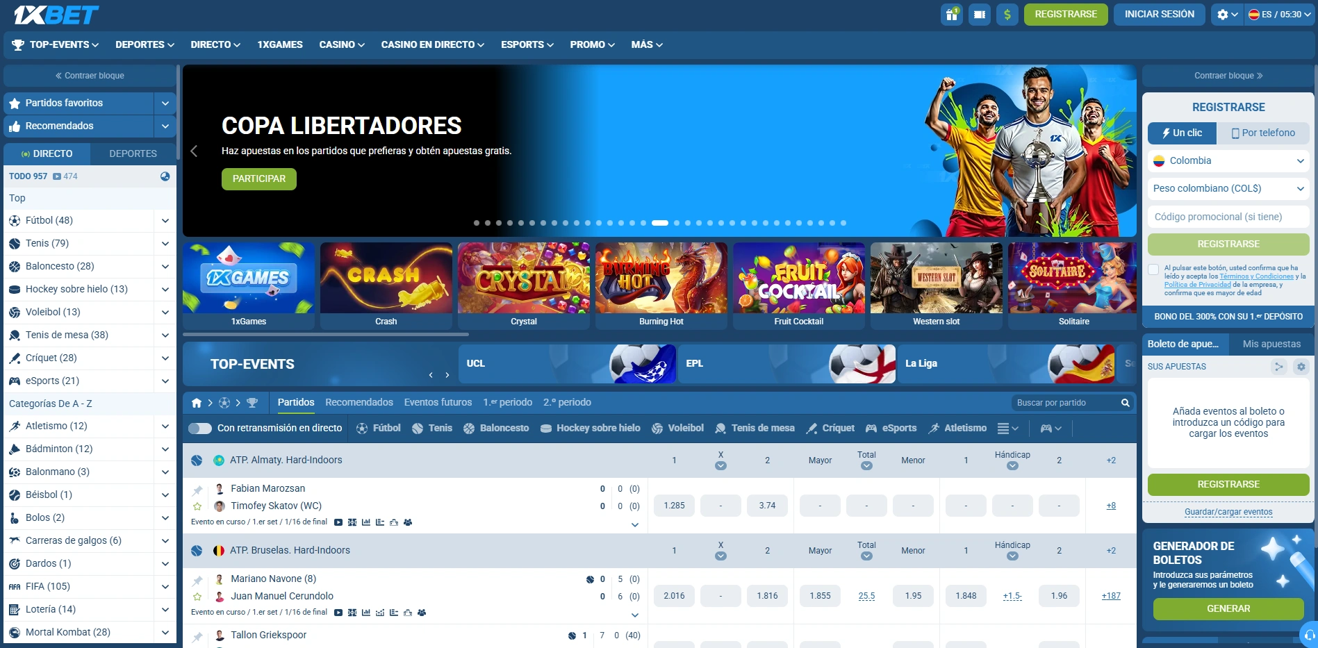 1xBet Colombia